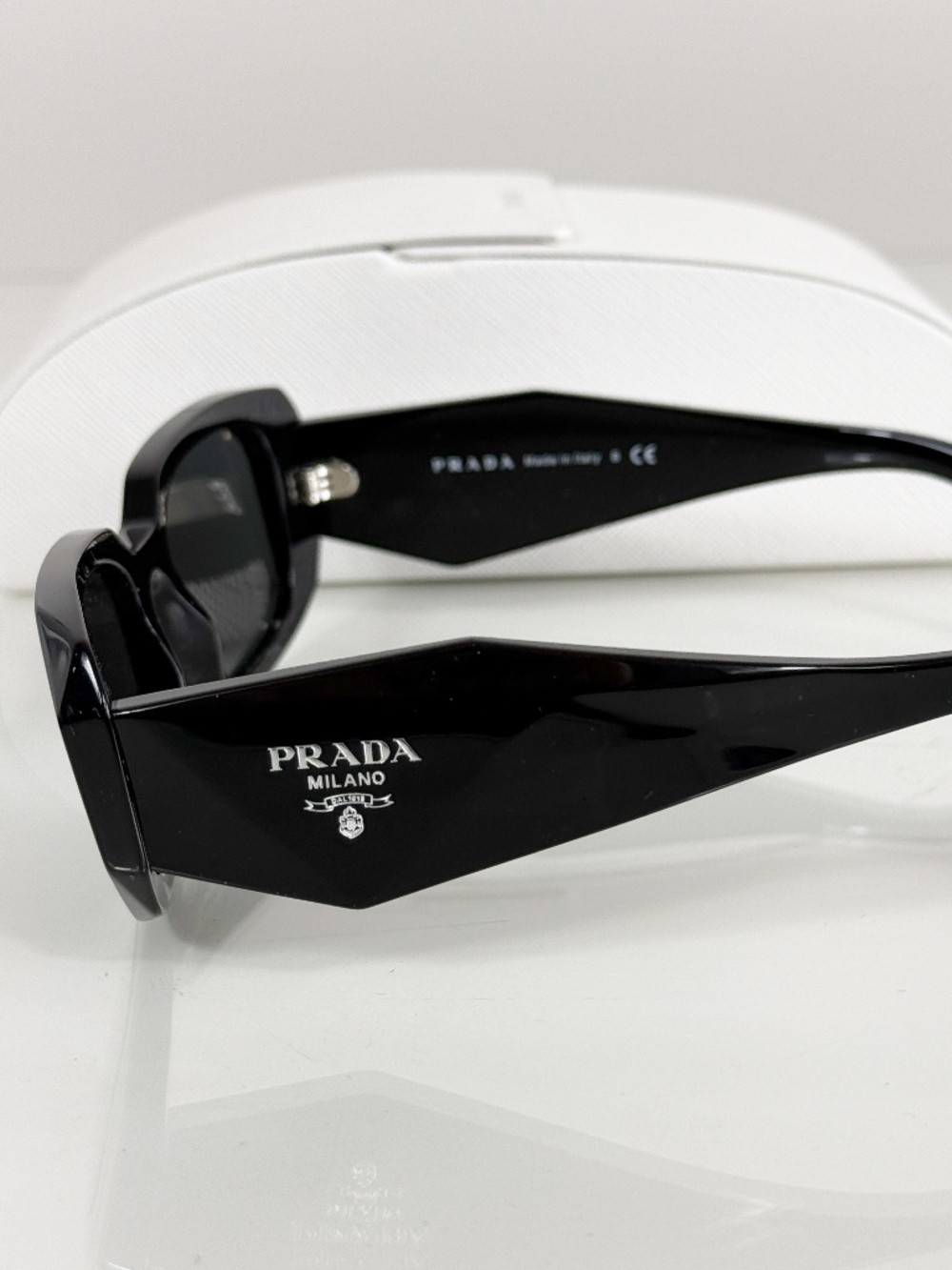 Prada PR 17WS 1AB5SO Black Dark Grey Lens Sunglasses - Picture 11 of 13